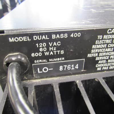 Fender Dual Bass 400 & BXR Spectrum 1810 BI AMPED AMP & CAB image 5