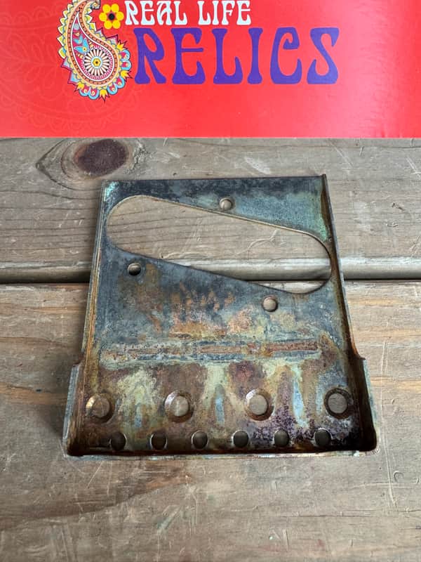 Real Life Relics Vintage Telecaster® Bridge Plate scalloped short walls (AE6) image 1