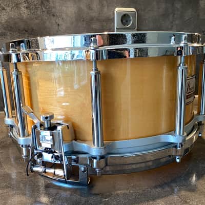 Pearl M-914D Freefloater snare 14x6.5” 90’s - Natural maple image 10