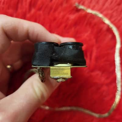 DiMarzio DP104 Super II 1977 - Double Black - 2 Conductor - Brass Baseplate - Not Functioning Both Coils Open image 5