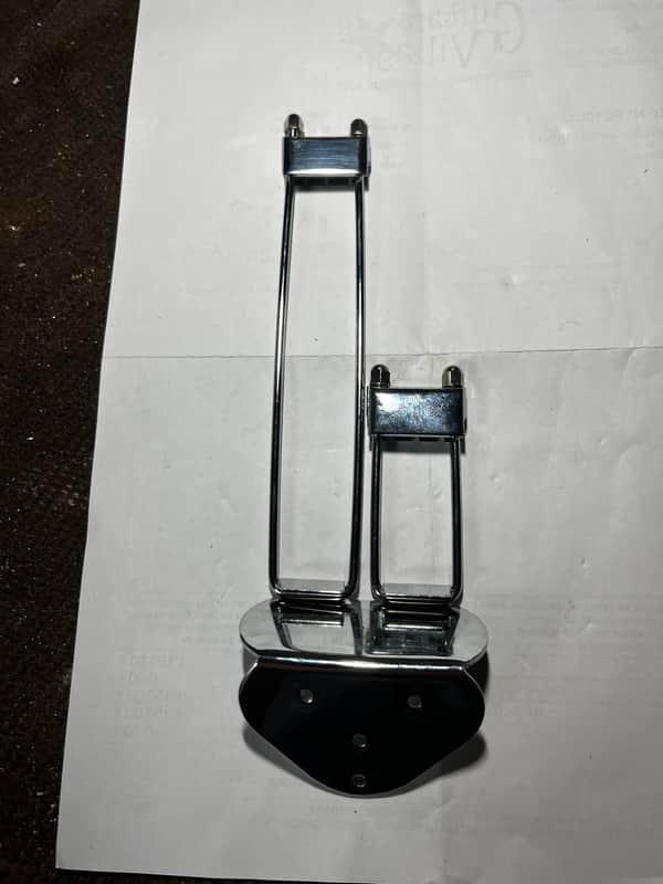 Epiphone Riviera trapeze tailpiece 1965 - Chrome image 1