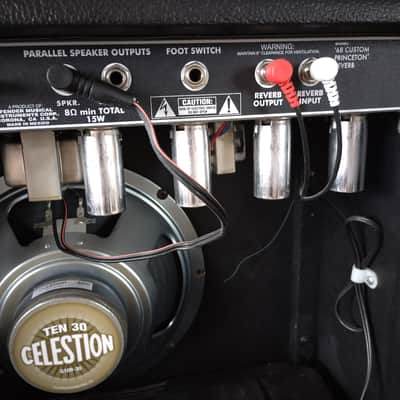 Fender '68 Custom Princeton Reverb-Amp 12-Watt 1x10" Guitar Combo 2013 - Present - Black image 4
