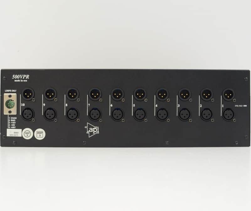 API 500VPR 10-Slot 500 Series Rack with L200 Power Supply image 4