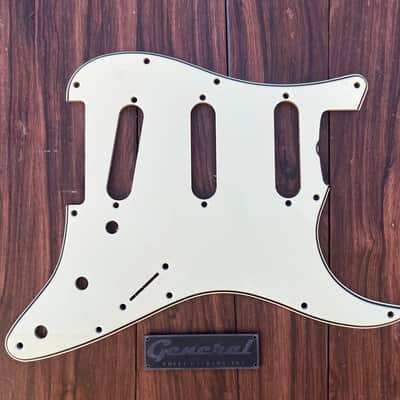 1963 - 1965 Pre Cbs celluloid nitrate pickguard for Stratocaster Circa Molded parchment Mint image 1