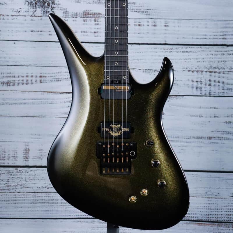 Schecter Avenger FR-S 50th Anniversary Electric Guitar w/Case | Gold Burst image 1
