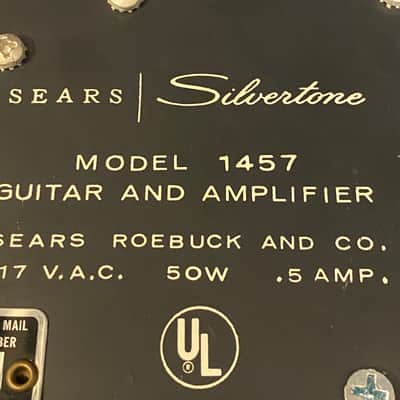 Silvertone TUBE AMP 1457 (no case or guitar) 1960's image 7