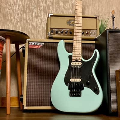 Schecter Sun Valley Super Shredder FR with Floyd Rose in Seafoam Green image 1