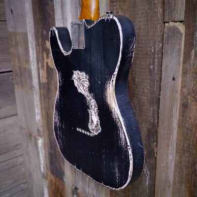 Keith Holland Custom T-ANS #1335 2025 - Black Nitro over Pink with Laser-Etched Paisley with Hard Case image 5