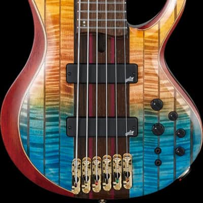 Ibanez BTB Premium 6 String Electric Bass w/Bag - Sunset Fade Low Gloss (BTB1936SFL) image 3