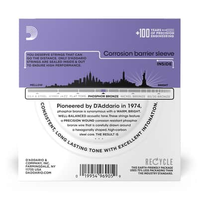Mint D'Addario EJ26 Phosphor Bronze Custom Light Acoustic Guitar Strings 10-Sets (11-52) image 4