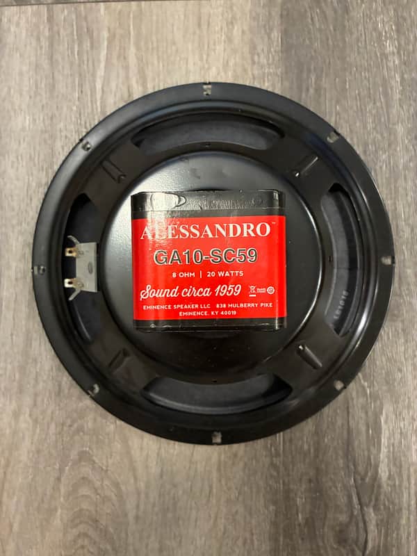 Eminence Alessandro GA10-SC59 10" Signature Guitar Speaker image 1