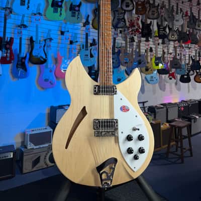 Rickenbacker 330/12 Mapleglo Semi-Hollow Electric Guitar, with Ric Case, 001 image 3