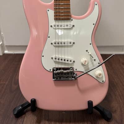 Suhr Custom Classic S SSS with Roasted Maple Neck and Fretboard in Shell Pink image 2