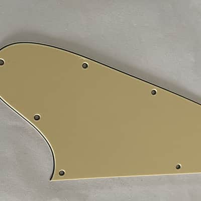 New Guitar Pickguard Fits Firebird Blank Guitar Pickguard Scratch Plate 3 Ply Vintage Yellow image 3