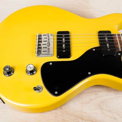 Yamaha SG-RR Standard MIJ 1989 Lime de Mahogany Yellow Vintage Japan P-90 PUs w/ Bag image 4