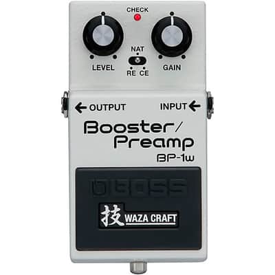 Mint Boss BP-1W Waza Craft Booster/Preamp Effects Pedal White image 1