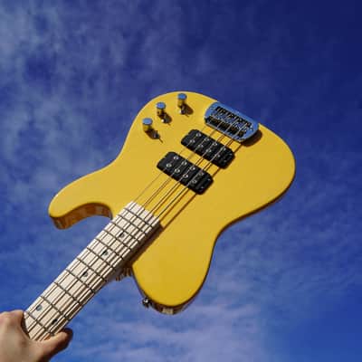 G&L USA Fullerton Deluxe ASAT Bass Butterscotch Blonde 4-String Electric Bass Guitar w/ Gig Bag (2024) image 1