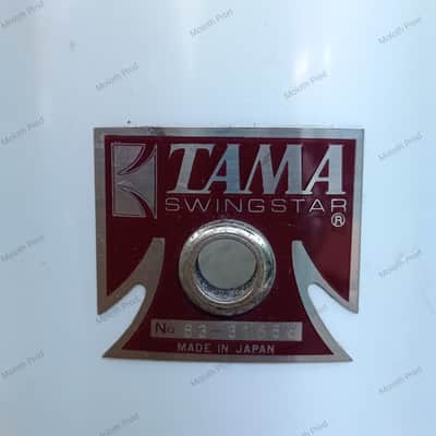 Tama Japan RARE Swingstar Tom 12" Red badge 1983 - Metallic white image 13