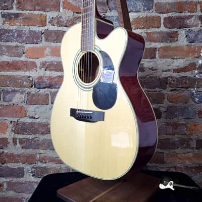 Zager ZAD-50CE OM Acoustic Electric Guitar w/ Upgraded 2020 Fishman & HSC (2013 - Natural Finish) image 8