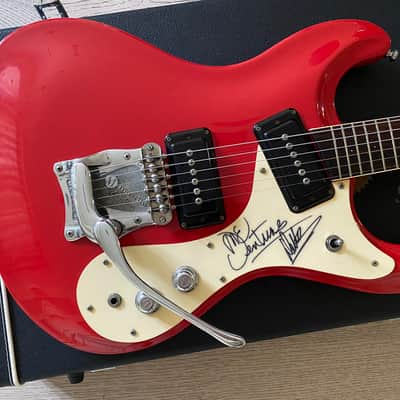 Mosrite Of California The Ventures Model Red Signed By Don Wilson Japan Vintage OHSC MIJ image 2