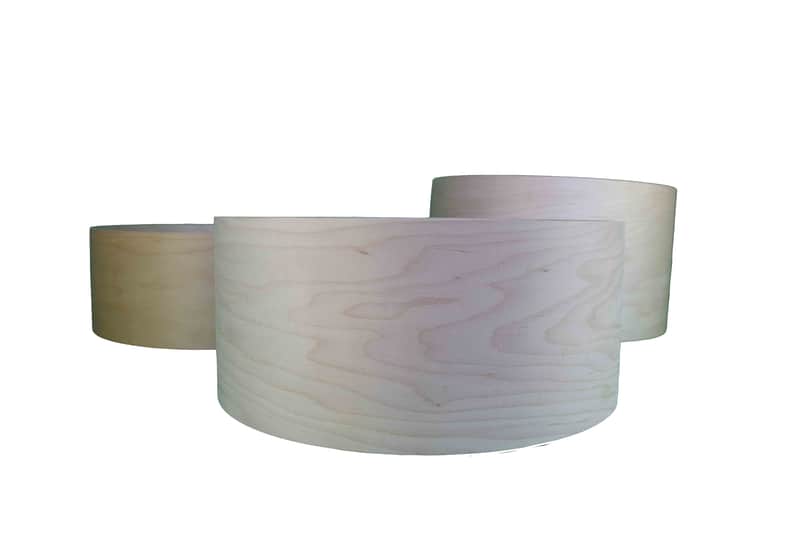 Keller Cover Grade 4” x 14” “ diameter, 6 ply maple snare drum shell, baring edge & snare bed available image 1