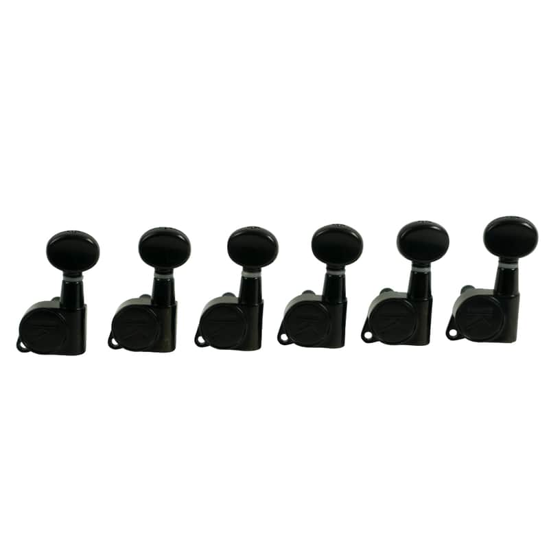Kluson 6 In Line Left Hand Contemporary Diecast Series Tuning Machines Black image 1