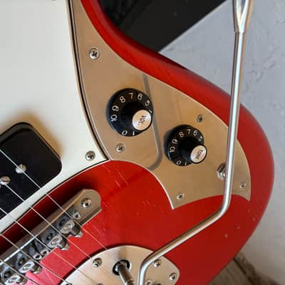Playing demo link in Description!! Novo Serus J nucleus electric guitar Candy apple red with original case image 18