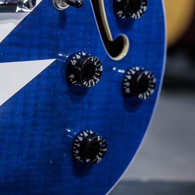 2017 D´Angelico Premier Grateful Dead DC red/white/blue lightning bolt image 9