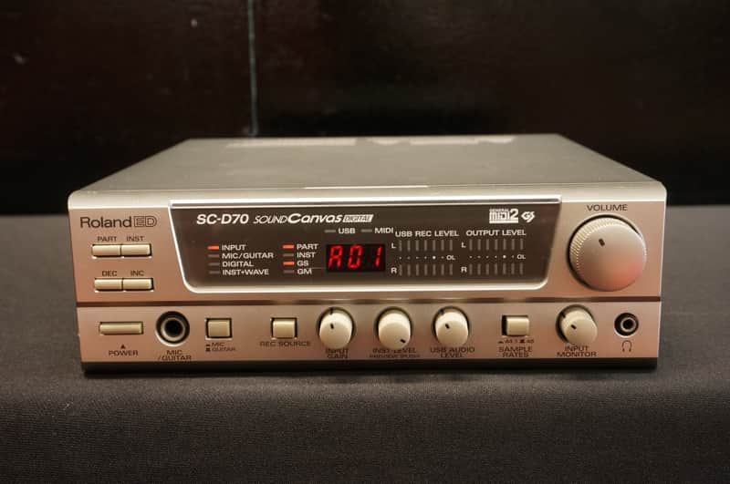Roland ED SC-D70 Sound Canvas Polyphonic Digital Module MIDI USB - 100V image 1