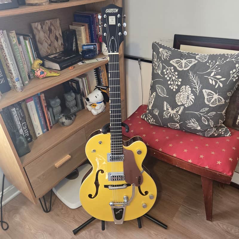 Gretsch G6118T-120th Anniversary 2003 - Bamboo Yellow/Copper Metallic image 1