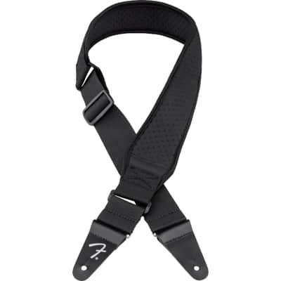 Immagine Fender Swell Neoprene Strap 2" (Black) - Strap for Guitars - 4