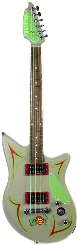 Rat Fink Lace Music Ed Roth Electric Guitar Green W/ Soft Case image 1