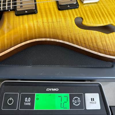 PRS Wood Library Custom 24 Semi-Hollow Flame Maple 10 Top Korina Body/Neck Ebony FB - Livingston Lemondrop 391121 image 13