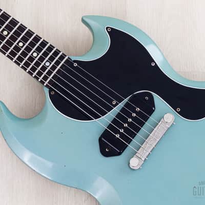 1963 Gibson Les Paul SG Junior Vintage Guitar Pelham Blue w/ Case image 7