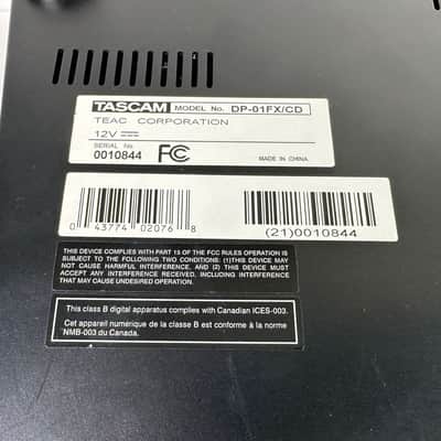 TASCAM DP-01FX/CD Digital Portastudio Multitrack Recorder image 10