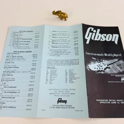 Gibson Suggested Retail Price List Foldout (Effective June 15, 1983) image 4