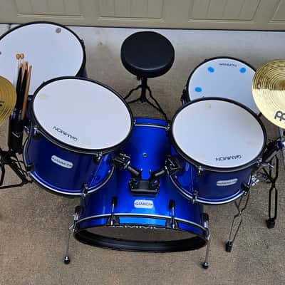 Gammon Percussion Full Size 5pc Drum Kit with Hardware 2024 - Metallic Blue image 6