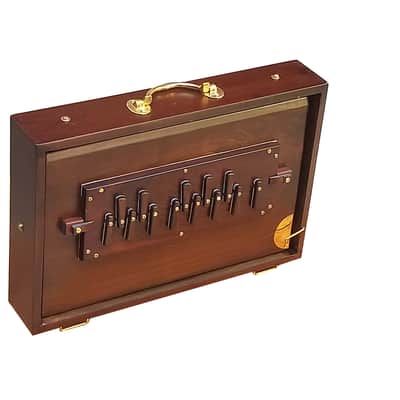 SHRUTI BOX~SIZE (15" X 10" X 3"~440 Hz~TEAK WOOD~SWAR PETI~CHANT~MANTRA~SHRUTI image 2
