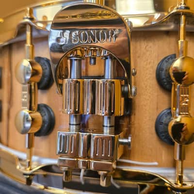 Sonor SQ2 Snare, 14x5.5, Heavy Beech, African Marble w/ Gold Hardware image 9
