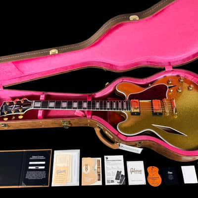 2023 Gibson ES-355 '59 Custom Shop with Diamond F-Holes ~ Gold Sparkle image 14