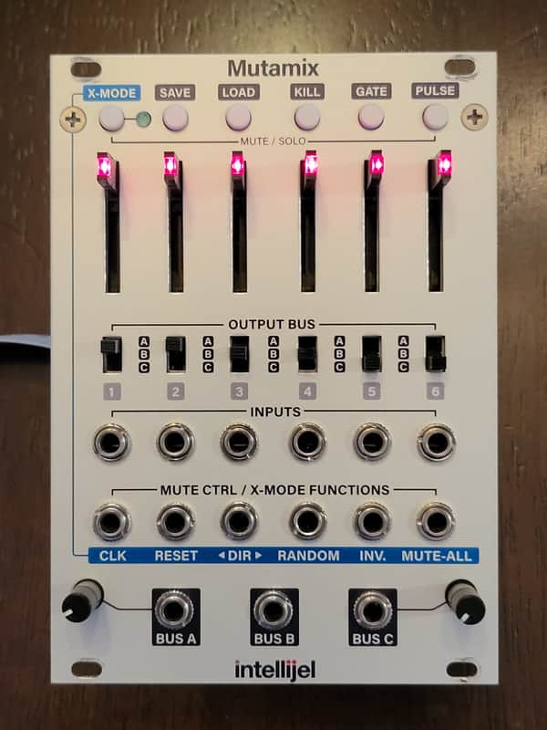 Intellijel Mutamix 6 Channel Audio / CV Mixer Eurorack Module - Super Clean image 1