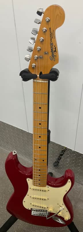 Fender Squier II Stratocaster - 1989 Silver Label - Maple Neck - Red - MIK Korea-Alnico V PUPs image 1