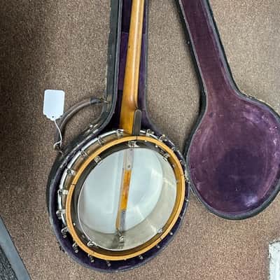 OLD Used Guckert Duplex 4 String Tenor Banjo 1922? w/ Hard Case Vintage Antique image 6
