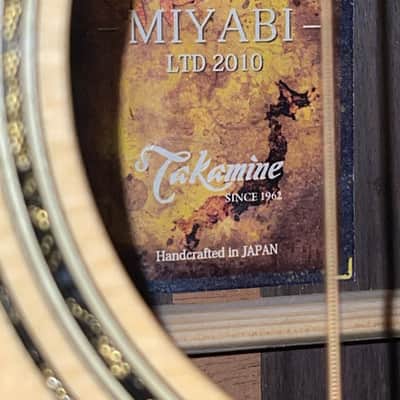 MINT, RARE, HANDBUILT COLLECTOR Takamine Miyabi Dreadnought Cutway Acoustic Guitar image 4