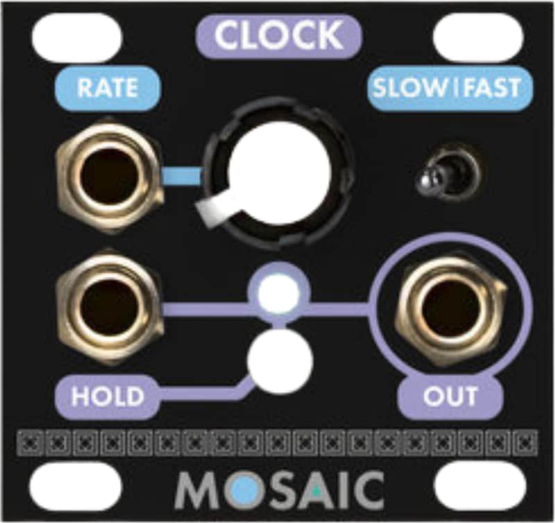 Mosaic Clock Eurorack Synth Module, Black image 1