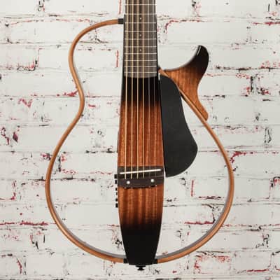 Yamaha SLG200S TBS Steel String Silent Guitar with Hard Gig Bag, Tobacco Sunburst image 1