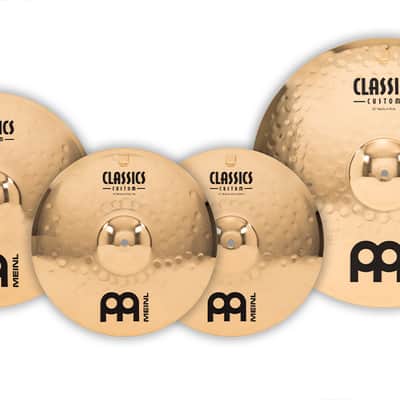 MEINL CC141620 Classics Custom Brilliant Complete Cymbal Beckenset 14-16-20 image 2