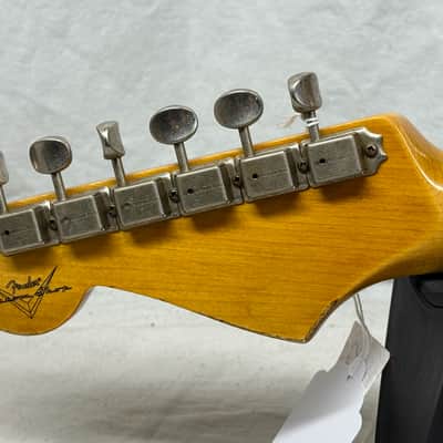 Fender USA Custom Shop '62 1962 Stratocaster Heavy Relic Guitar with COA + Case 2022 - Sapphire Blue Transparent / Rosewood fingerboard image 12