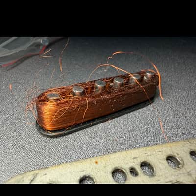Fender Vintage Mid-1960s Mustang / Duo-Sonic Pickup – Original Flat Pole – Needs Rewind 1965 image 4