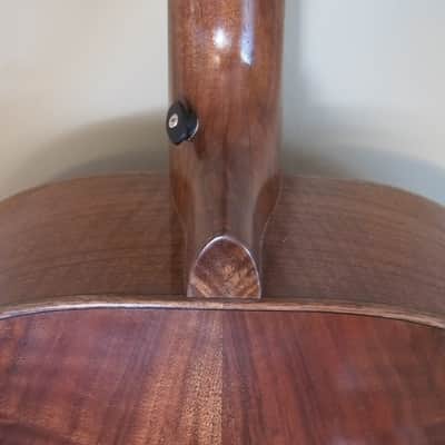 DAVE MAIZE  FRETLESS ACOUSTIC BASS 2001 Natural/ redwood +walnut image 6